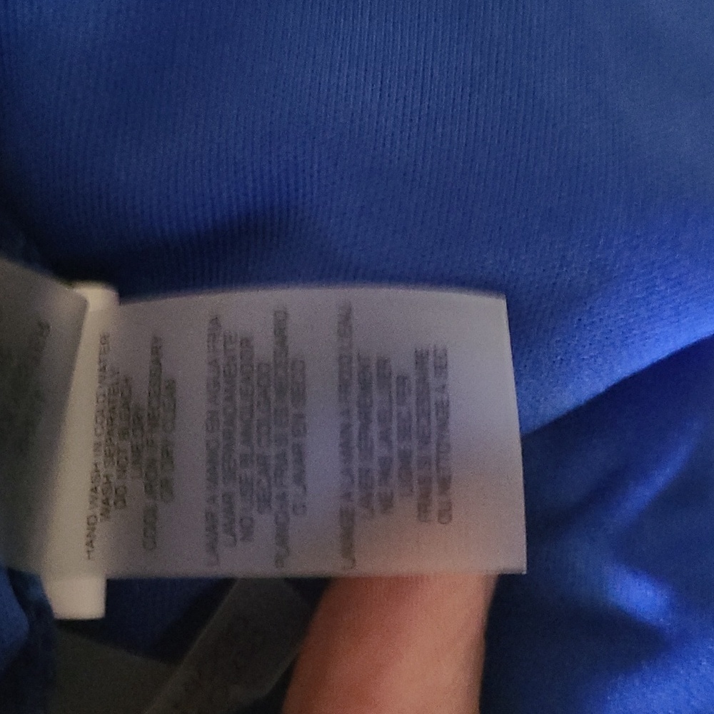 NEW Guess Floral Lace Trumpet Dress, Cobalt Blue, Sz 8 - Picture 8 of 8